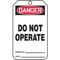 Safety Tags, Cardstock, 3-1/4" W x 5-3/4" H, English Groupe Belzile Dickner