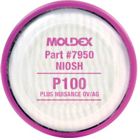 Disque filtre contre les particules, Filtre contre les particules/Filtre contre les particules avec suppresion de vapeurs nuisibles, Filtre N95/Vapeurs organiques/Gaz acides/P100/Filtre P100/Filtre R95 Groupe Belzile Dickner