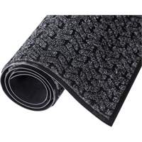 Tire-Track Entrance Mat, Wiper/Scraper, 4' x 6' x 3/8", Charcoal Groupe Belzile Dickner