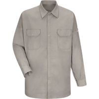 Flame Resistant Welding Shirt, Medium, Grey Groupe Belzile Dickner