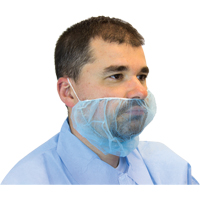 Disposable Beard Covers, Polypropylene, Blue Groupe Belzile Dickner