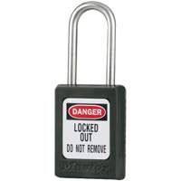 S31 Zenex Safety Padlocks, Black, Keyed Alike, Thermoplastic, 1-3/8" Width Groupe Belzile Dickner