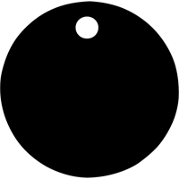 Blank Tags, Aluminum, 1.5" dia Groupe Belzile Dickner