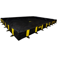 Bermes Rigid-Lock QuickBerm, Capacit&eacute; 2390 gal. US, 16' la x 20' lo x 12" h, Paroi &agrave; piquets Groupe Belzile Dickner