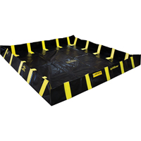Bermes de confinement avec supports int&eacute;rieurs de parois QuickBerm , Capacit&eacute; 1075 gal. US, 12' la x 12' lo x 12" h, Support &agrave; encliqueter Groupe Belzile Dickner