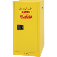 Flammable Storage Cabinet, 16 gal., 1 Door, 23" W x 44" H x 18" D Groupe Belzile Dickner