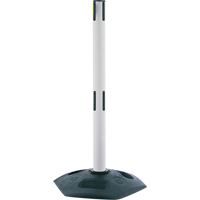 Dual Line Heavy Duty Receiver Post, 38" High, White Groupe Belzile Dickner