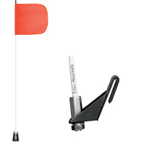 Safety Whip&reg; Light-Duty Whips, Window Mount, 5' High, Orange Groupe Belzile Dickner