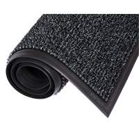 Astro-Plus Mat, Polyethylene, Scraper Type, Textured Pattern, 3-3/10' x 4', Charcoal Groupe Belzile Dickner
