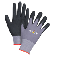 ZX-1 Premium Touchscreen Compatible Gloves, 6/X-Small, Foam Nitrile Coating, 15 Gauge, Nylon Shell Groupe Belzile Dickner
