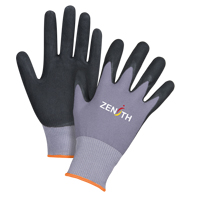 Gants ZX-1 de premi&egrave;re qualit&eacute; compatibles avec les &eacute;crans tactiles, 7/Petit, R&ecirc;vetement Nitrile/Mousse de nitrile, Calibre 15, Enveloppe en Nylon Groupe Belzile Dickner