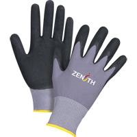 Gants ZX-1 de premi&egrave;re qualit&eacute; compatibles avec les &eacute;crans tactiles, 9/Grand, R&ecirc;vetement Nitrile/Mousse de nitrile, Calibre 15, Enveloppe en Nylon Groupe Belzile Dickner