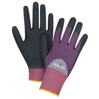 Gants enduits de premi&egrave;re qualit&eacute; ZX-2, 7/Petit, R&ecirc;vetement Nitrile/Mousse de nitrile, Calibre 18, Enveloppe en Nylon Groupe Belzile Dickner