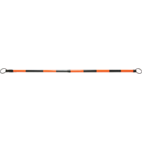 Barre pour cône de circulation rétractable, Longueur déployée de 7' 5'', Noir/Orange SDP614 | Dickner Inc