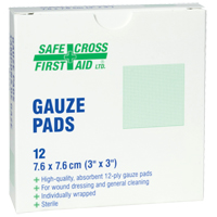 Gauze , Pad, 3" L x 3" W, Sterile, Medical Device Class 1 Groupe Belzile Dickner