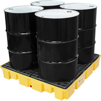 Palette de d&eacute;versements Poly-Slim-Line sans drain, Capacit&eacute; de d&eacute;versement 66 gal. US, 49" x 49" x 8,75" Groupe Belzile Dickner
