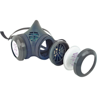 Respirateur &agrave; demi-masque assembl&eacute; de la s&eacute;rie 8000, &eacute;lastom&egrave;re/Thermoplastique, Moyen Groupe Belzile Dickner