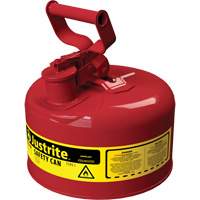 Bidons s&eacute;curitaires, Type I, Acier, 1 gal. US, Rouge, Homologu&eacute; FM/List&eacute; UL/ULC Groupe Belzile Dickner