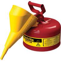 Bidons s&eacute;curitaires, Type I, Acier, 1 gal. US, Rouge, Homologu&eacute; FM/List&eacute; UL/ULC Groupe Belzile Dickner