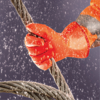 Polar Grip&reg; 23-700 Gloves, 9/Large, PVC Coating, Nylon Shell Groupe Belzile Dickner