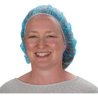 Bonnets bouffants non tiss&eacute;s, Polypropyl&egrave;ne, 21"/Grand, Bleu Groupe Belzile Dickner