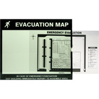 Evacuation Map Holder Clear Insert Groupe Belzile Dickner