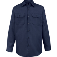 Flame-Resistant Work Shirts, Small, Navy Blue Groupe Belzile Dickner