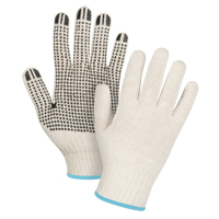 Lightweight Dotted String Knit Gloves, Poly/Cotton, Single Sided, 7 Gauge, X-Large Groupe Belzile Dickner