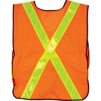 Standard-Duty Safety Vest, High Visibility Orange, Medium, Polyester Groupe Belzile Dickner