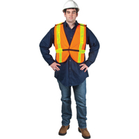 Standard-Duty Safety Vest, High Visibility Orange, Medium, Polyester Groupe Belzile Dickner