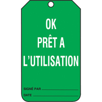 Inspection Tags, Cardstock, 3-3/8" W x 5-7/8" H, French Groupe Belzile Dickner
