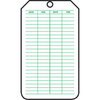 Inspection Tags, Plastic, 3-1/8" W x 5-7/8" H, French Groupe Belzile Dickner