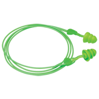 Bouchons d'oreilles r&eacute;utilisables Glide Trio, Avec cordon, Vrac - &agrave; nu, 27 dB NRR, Taille unique Groupe Belzile Dickner