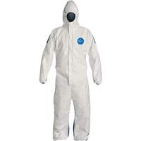 Hooded Coveralls, 4X-Large, Blue/White, Tyvek&reg; 400 D Groupe Belzile Dickner