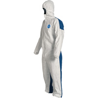 Hooded Coveralls, 4X-Large, Blue/White, Tyvek&reg; 400 D Groupe Belzile Dickner