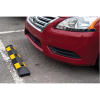Parking Curb, Rubber, 3' L, Black/Yellow Groupe Belzile Dickner