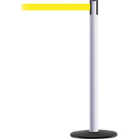 Advance TensaBarrier&reg; Barrier Post, Steel, 36" H, Yellow Tape, 7.5' Tape Length Groupe Belzile Dickner