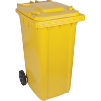 Contenant jaune mobile, Polyuréthane, 63 gallons/63 gal. US SEI276 | Dickner Inc