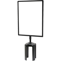 Tensabarrier&reg; Sign Frame with Adapter, Black Groupe Belzile Dickner