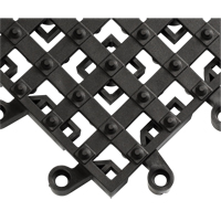Tapis ErgoDeck avec crampons antid&eacute;rapants int&eacute;gr&eacute;s No 553, PVC, 1-1/2' la c, 1-1/2' lo, 7/8" &eacute;paisseur, Noir Groupe Belzile Dickner