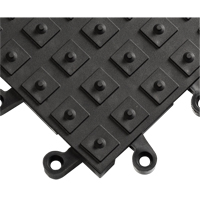 Tapis ErgoDeck avec crampons antid&eacute;rapants int&eacute;gr&eacute;s No 552, PVC, 1-1/2' la c, 1-1/2' lo, 7/8" &eacute;paisseur, Noir Groupe Belzile Dickner