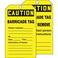 Tags By-The-Roll Safety Tags, Cardstock, 3" W x 6-1/4" H, English Groupe Belzile Dickner
