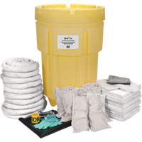Trousse de lutte contre les d&eacute;versements de premi&egrave;re qualit&eacute; pour atelier, Huile seulement, Baril, Absorbance de 95 gal. US Groupe Belzile Dickner