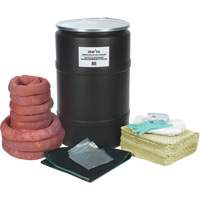 Trousse de lutte contre les d&eacute;versements, Mati&egrave;res dangereuses, Baril, Absorbance de 55 gal. US Groupe Belzile Dickner