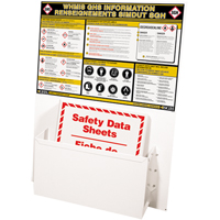 Postes d'information SGH, Anglais & français, Compris reliures Groupe Belzile Dickner