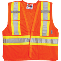 Traffic Safety Vest, High Visibility Orange, Large/X-Large, Polyester Groupe Belzile Dickner