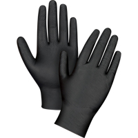 Gants d'examen de poids lourd &agrave; prise tactile, Petit, Nitrile, 8 mils, Sans poudre, Noir Groupe Belzile Dickner