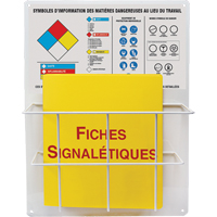 Panneaux de style panier pour mati&egrave;res dangereuses, Français, Compris reliures Groupe Belzile Dickner