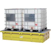 GRV double &agrave; dessus bas sans drain, Capacit&eacute; de d&eacute;versement 385 gal. US, 110" x 55" x 20" Groupe Belzile Dickner