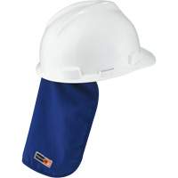 Tampon et voile pour le cou refroidissants et ignifug&eacute;s pour casque de s&eacute;curit&eacute; Chill-Its 6717FR, Bleu Groupe Belzile Dickner